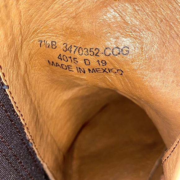 Frye Alton Chelsea Zip Ankle Boots Brown Cognac 7.5 B. 3470352 - Picture 10 of 10